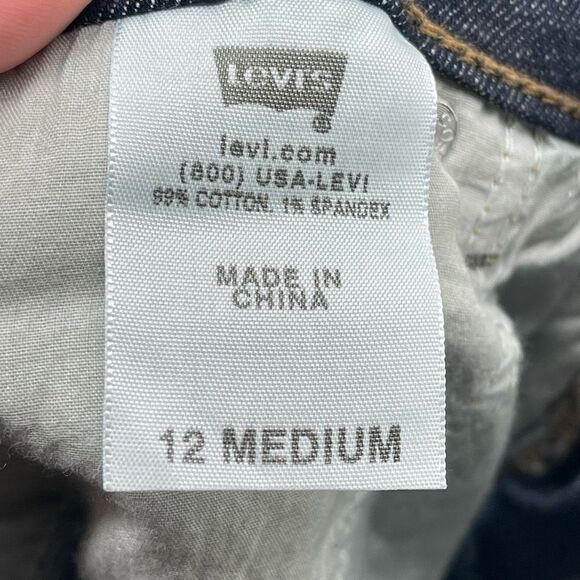 Levi's Womens Bootcut 512 Jeans Perfectly Slimming Denim Stretch Blue 12 Medium - Picture 7 of 10